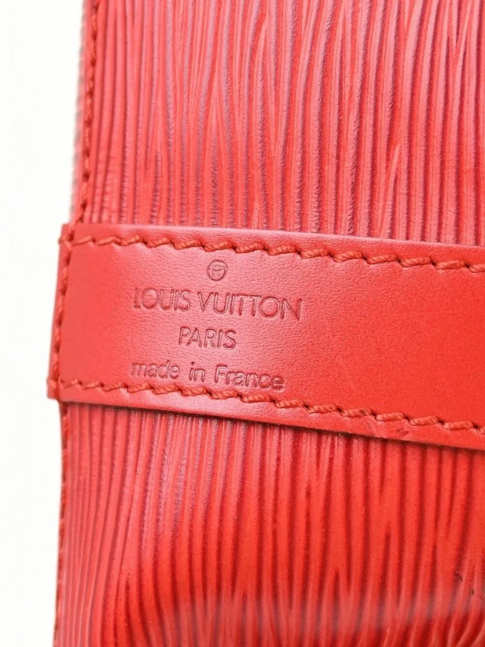 Best05 Louis Vuitton Red Epi Petite Noe Shoulder Bag